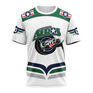Houston Aeros Personalized White Unisex Performance T-Shirt