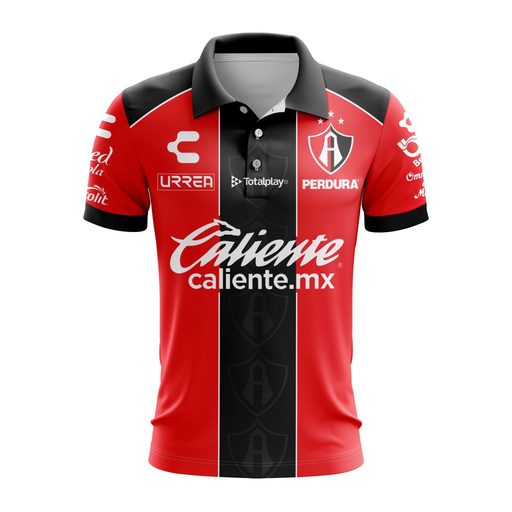 LIGA-MX-Atlas-F.C-Personalized-2526-Home-Polo-Shirt LIGA MX Atlas F.C Personalized 25/26 Home Polo Shirt