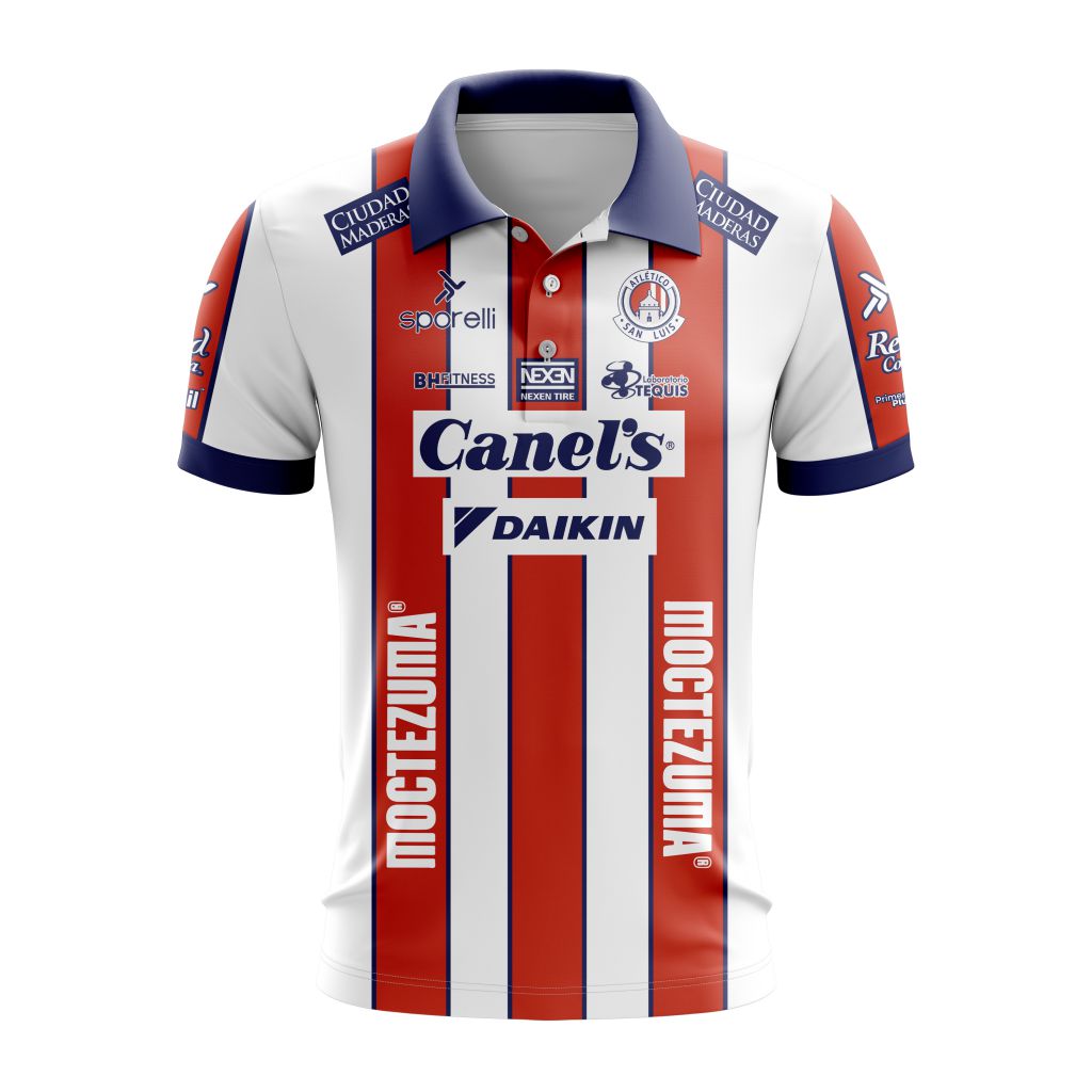 LIGA-MX-Atletico-San-Luis-Personalized-2526-Home-Polo-Shirt LIGA MX Atletico San Luis Personalized 25/26 Home Polo Shirt