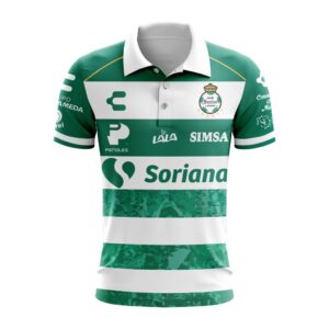LIGA MX Club Santos Laguna Personalized 25/26 Home Polo Shirt