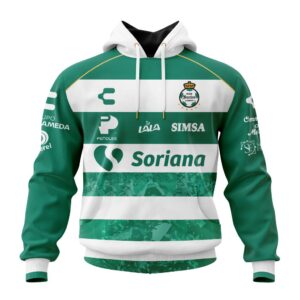 LIGA MX Club Santos Laguna Personalized 25/26 Home Unisex Performance Hoodie