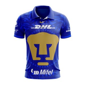 LIGA MX Pumas UNAM Personalized 2026 Away Polo Shirt