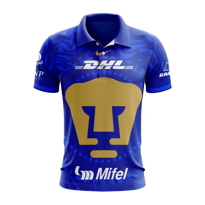 LIGA MX Pumas UNAM Personalized 2026 Away Polo Shirt