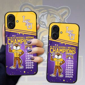 LSU Tigers National Champs 2025 Baseball Phone Case CLD1012
