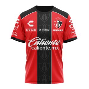 Liga MX Atlas F.C Personalized 25/26 Home Unisex Performance T-Shirt