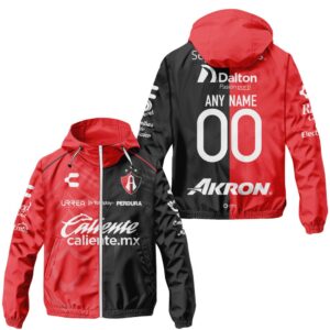 Liga MX Atlas F.C Personalized Home Winbreaker Outdoor Jacket