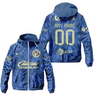 Liga MX Club America Personalized Away Winbreaker Outdoor Jacket