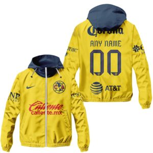 Liga MX Club America Personalized Home Winbreaker Outdoor Jacket