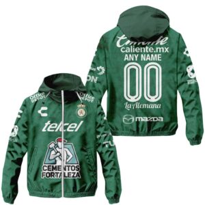 Liga MX Club Leon Personalized Home Winbreaker Outdoor Jacket