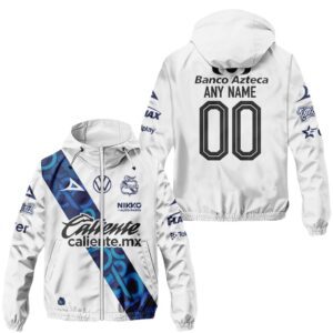 Liga MX Club Puebla Personalized Home Winbreaker Outdoor Jacket