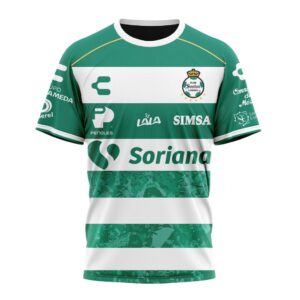 Liga MX Club Santos Laguna Personalized 25/26 Home Unisex Performance T-Shirt