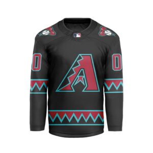 MLB Arizona Diamondbacks Personalized Home Style Hockey Jersey