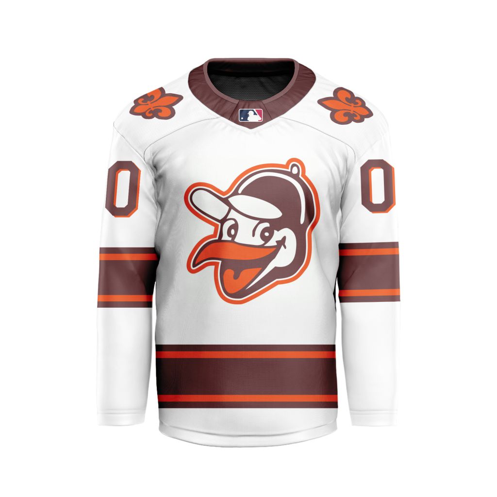 MLB-Baltimore-Orioles-Personalized-Classic-Style-Hockey-Jersey MLB Baltimore Orioles Personalized Classic Style Hockey Jersey
