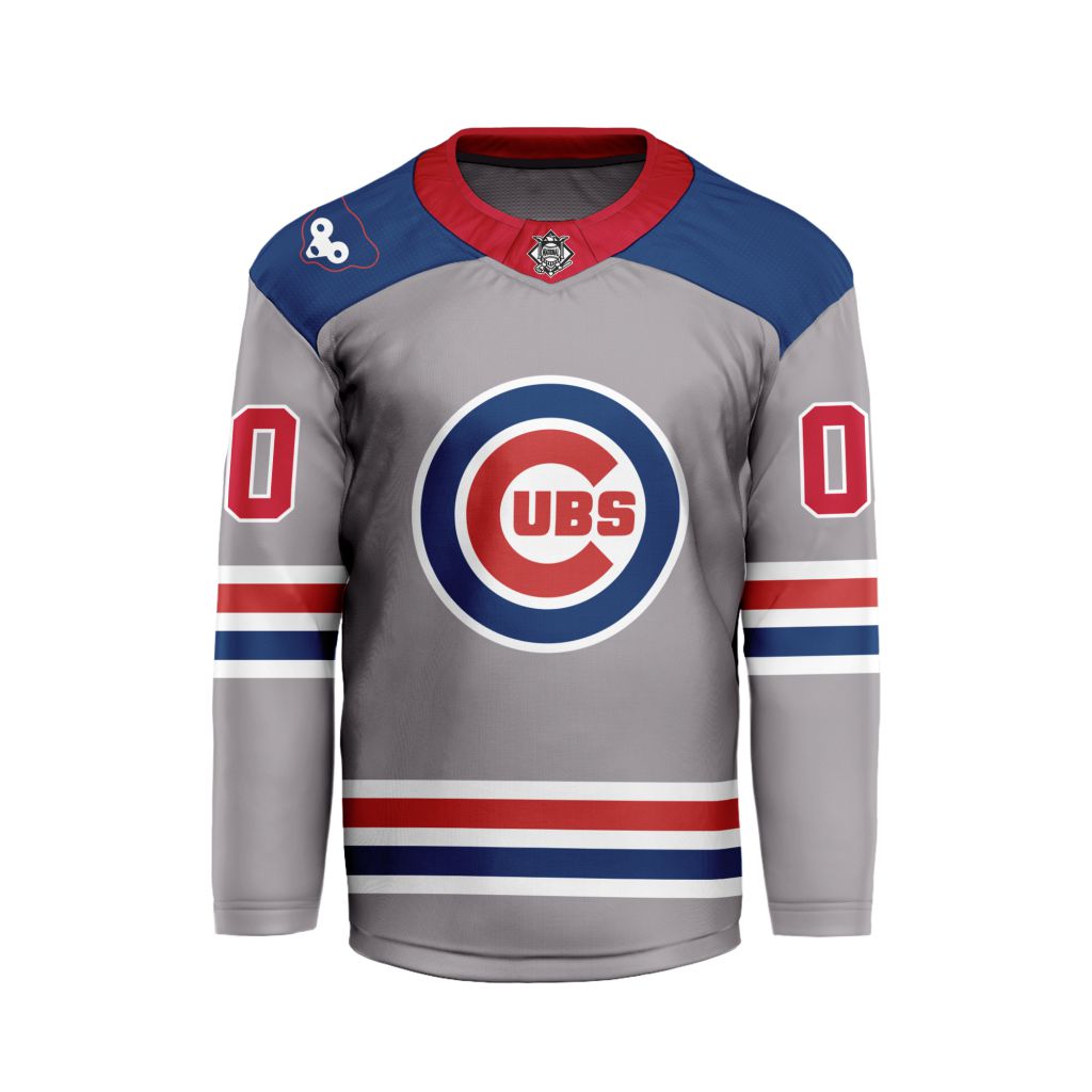 MLB-Chicago-Cubs-Personalized-Alternate-Style-Hockey-Jersey MLB Chicago Cubs Personalized Alternate Style Hockey Jersey