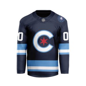 MLB Chicago Cubs Personalized City Connect Style Hockey Jersey
