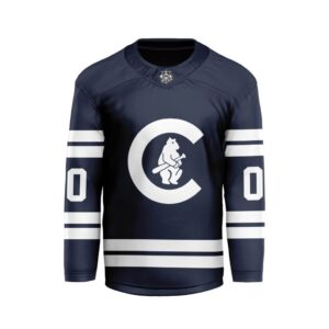 MLB Chicago Cubs Personalized Classic Style Hockey Jersey