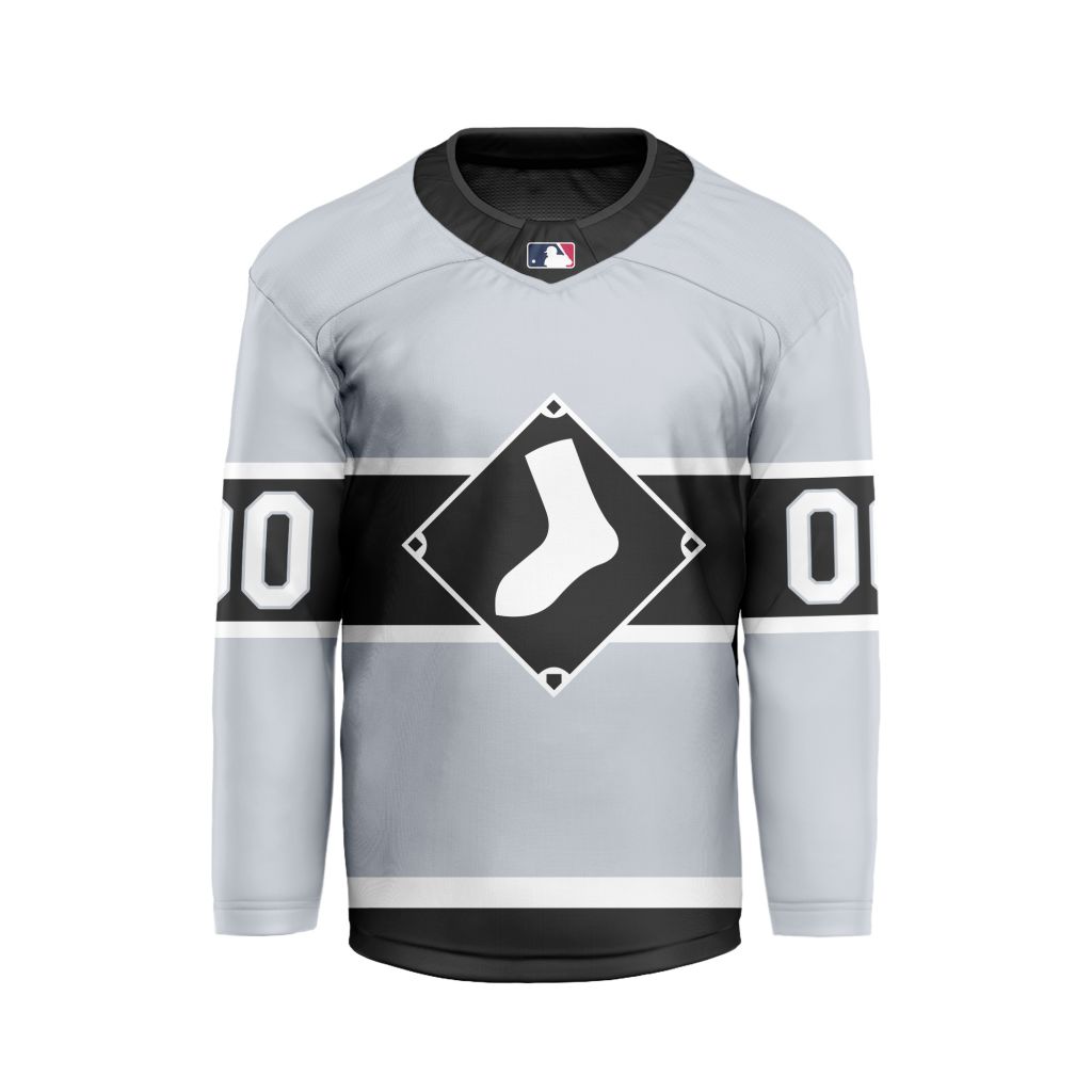 MLB-Chicago-White-Sox-Personalized-Alternate-Style-Hockey-Jersey MLB Chicago White Sox Personalized Alternate Style Hockey Jersey