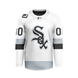 MLB Chicago White Sox Personalized Away Style Hockey Jersey
