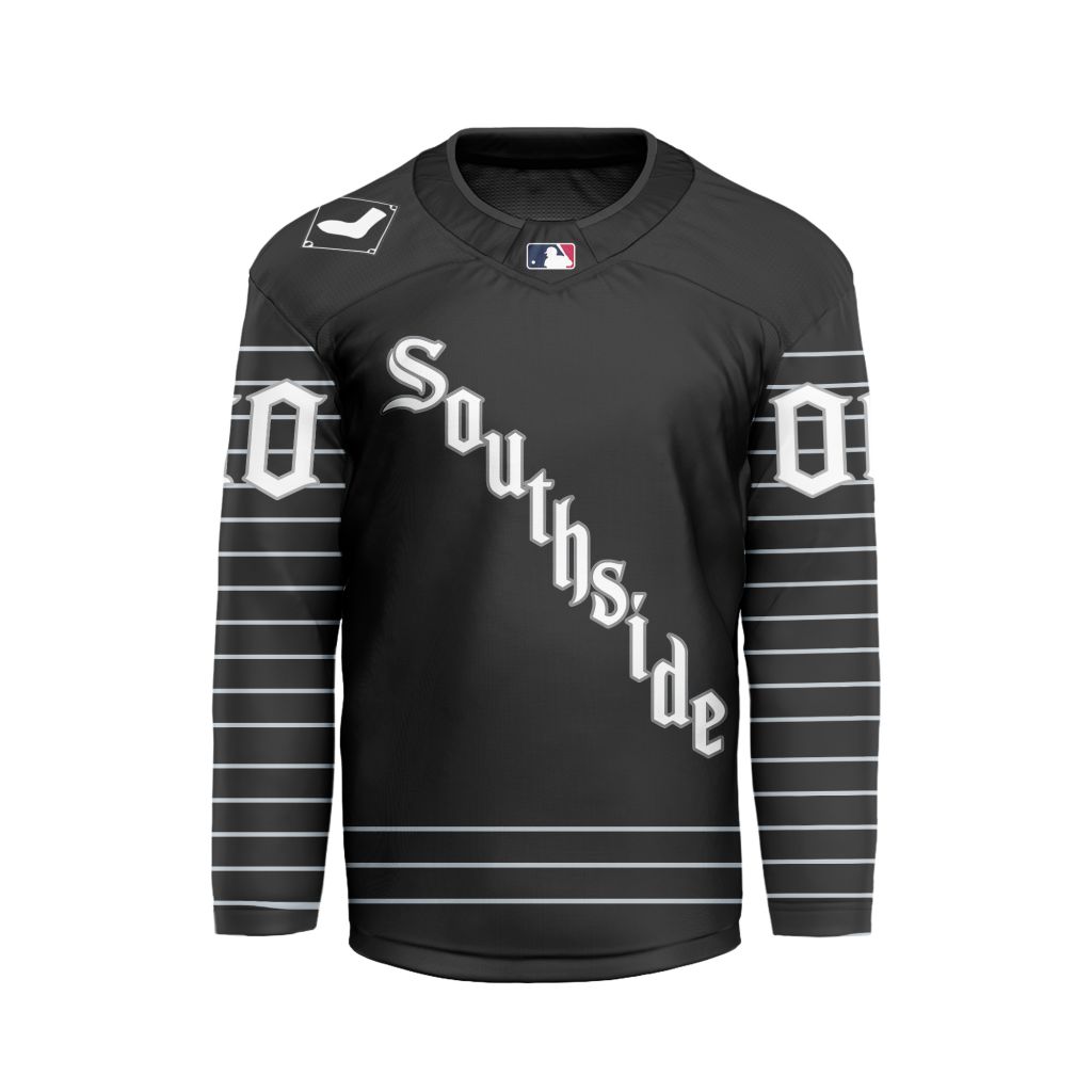 MLB-Chicago-White-Sox-Personalized-City-Connect-Style-Hockey-Jersey MLB Chicago White Sox Personalized City Connect Style Hockey Jersey