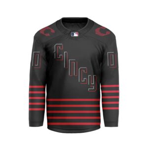MLB Cincinnati Reds Personalized City Connect Style Hockey Jersey