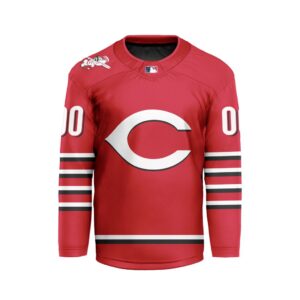MLB Cincinnati Reds Personalized Home Style Hockey Jersey