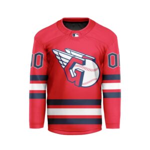 MLB Cleveland Guardians Personalized Alternate Style Hockey Jersey