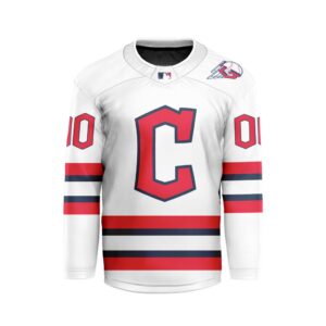 MLB Cleveland Guardians Personalized Away Style Hockey Jersey