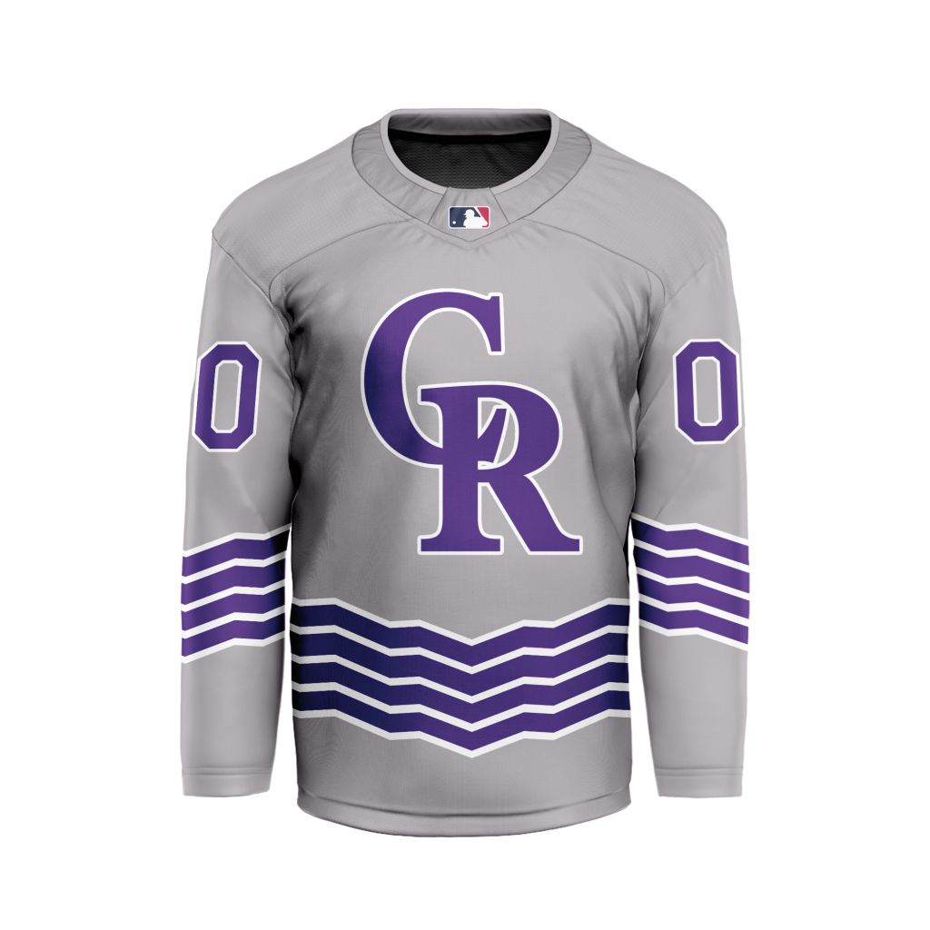 MLB-Colorado-Rockies-Personalized-Classic-Style-Hockey-Jersey MLB Colorado Rockies Personalized Classic Style Hockey Jersey