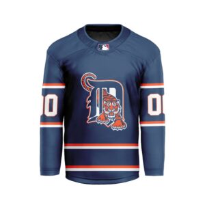 MLB Detroit Tigers Personalized Alternate Style Hockey Jersey