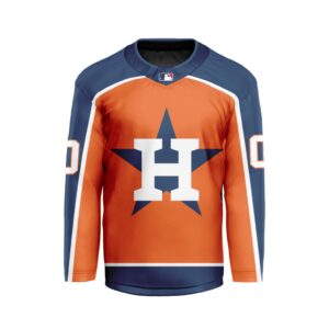MLB Houston Astros Personalized Alternate Style Hockey Jersey