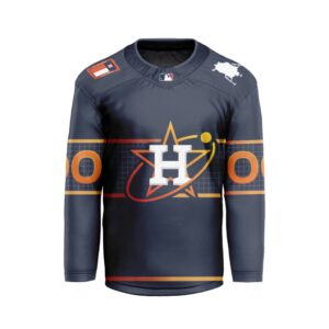 MLB Houston Astros Personalized City Connect Style Hockey Jersey