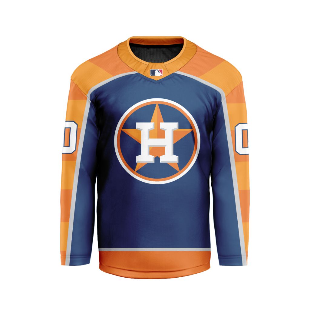 MLB-Houston-Astros-Personalized-Home-Style-Hockey-Jersey MLB Houston Astros Personalized Home Style Hockey Jersey