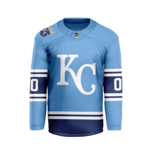 MLB Kansas City Royals Personalized Alternate Style Hockey Jersey
