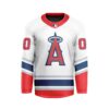MLB Los Angeles Angels Personalized Away Style Hockey Jersey
