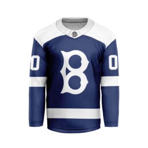 MLB Los Angeles Dodgers Personalized Classic Style Hockey Jersey
