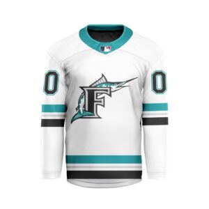 MLB Miami Marlins Personalized Classic Style Hockey Jersey