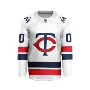 MLB Minnesota Twins Personalized Away Style Hockey Jersey