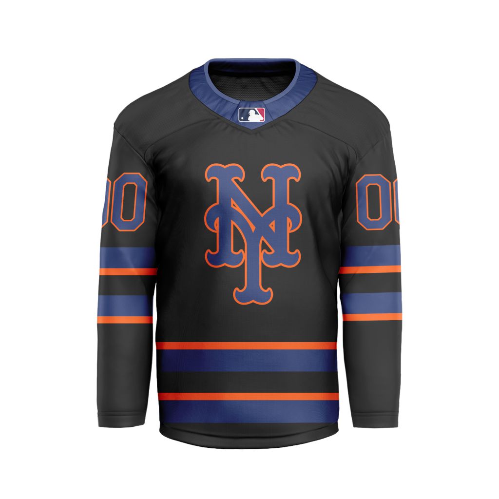 MLB-New-York-Mets-Personalized-Alternate-Style-Hockey-Jersey MLB New York Mets Personalized Alternate Style Hockey Jersey