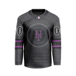 MLB New York Mets Personalized City Connect Style Hockey Jersey