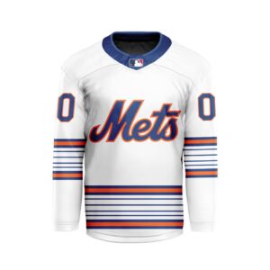 MLB New York Mets Personalized Classic Style Hockey Jersey