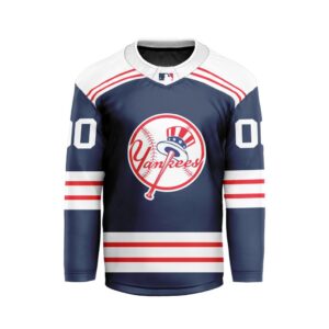 MLB New York Yankees Personalized Alternate Style Hockey Jersey