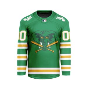 MLB Oakland Athletics Personalized Alternate Style Hockey Jersey