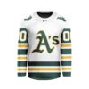MLB Oakland Athletics Personalized Away Style Hockey Jersey