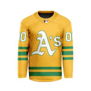 MLB Oakland Athletics Personalized Classic Style Hockey Jersey