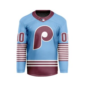 MLB Philadelphia Phillies Personalized Alternate Style Hockey Jersey
