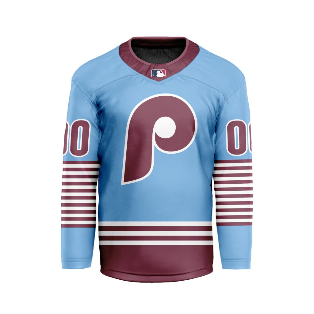 MLB-Philadelphia-Phillies-Personalized-Alternate-Style-Hockey-Jersey MLB Philadelphia Phillies Personalized Alternate Style Hockey Jersey