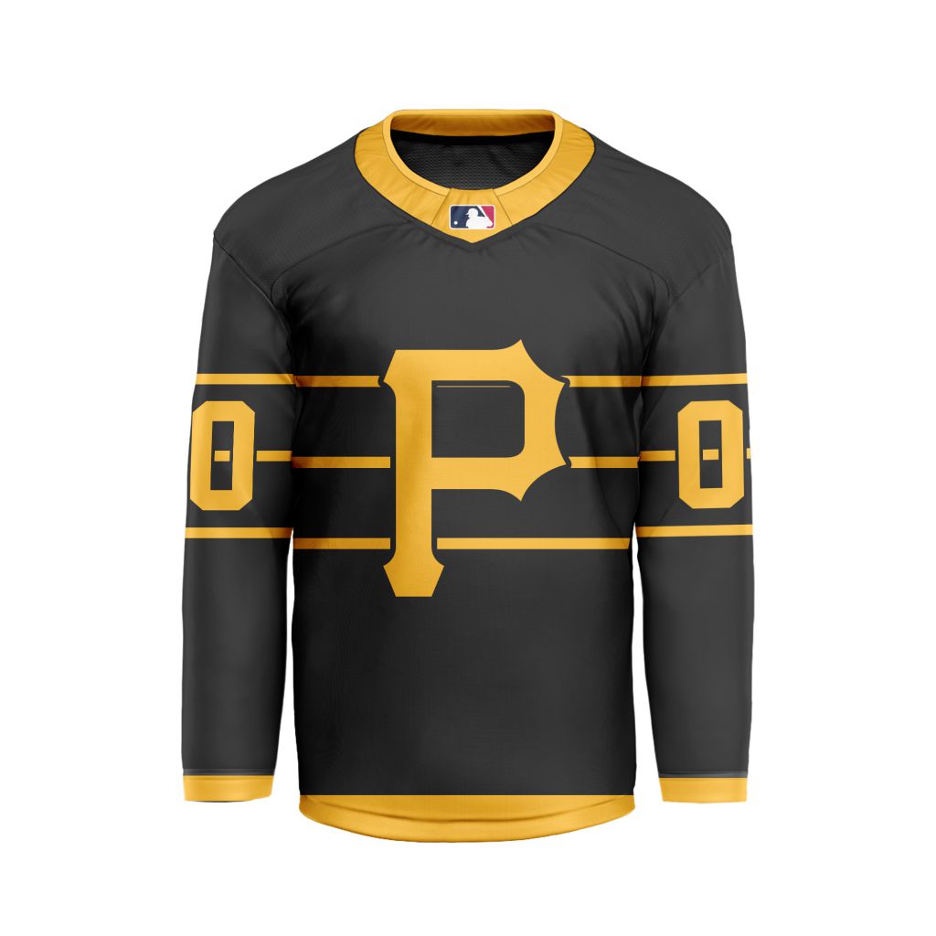 MLB-Pittsburgh-Pirates-Personalized-Classic-Style-Hockey-Jersey MLB Pittsburgh Pirates Personalized Classic Style Hockey Jersey