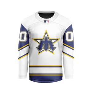 MLB Seattle Mariners Personalized Classic Style Hockey Jersey