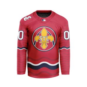 MLB St. Louis Cardinals Personalized City Connect Style Hockey Jersey