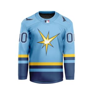 MLB Tampa Bay Rays Personalized Alternate Style Hockey Jersey
